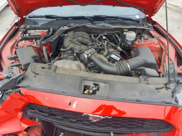 1FA6P8AM5F5380119 - 2015 FORD MUSTANG RED photo 7