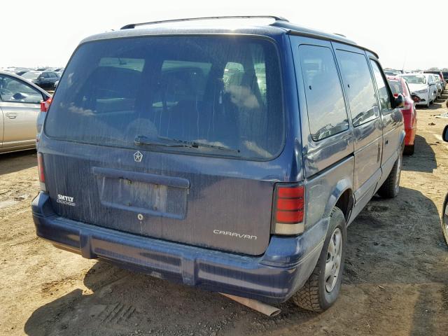 2B4GH2530SR285455 - 1995 DODGE CARAVAN BLUE photo 4