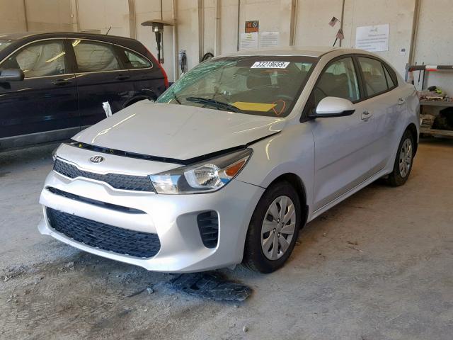 3KPA24AB8KE201774 - 2019 KIA RIO S SILVER photo 2