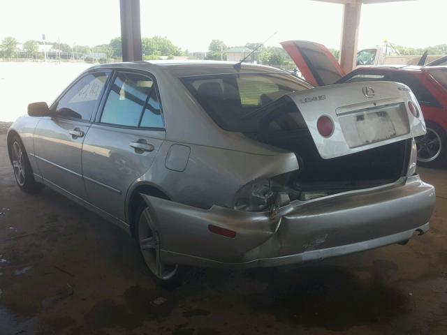 JTHBD182110024543 - 2001 LEXUS IS 300 SILVER photo 3