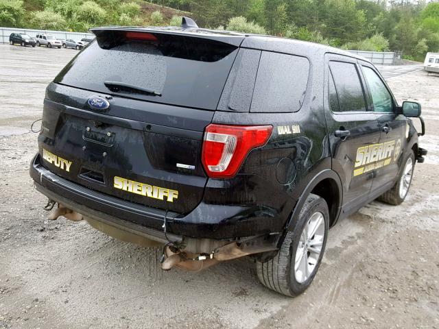 1FM5K8AR3JGB68909 - 2018 FORD EXPLORER P BLACK photo 4