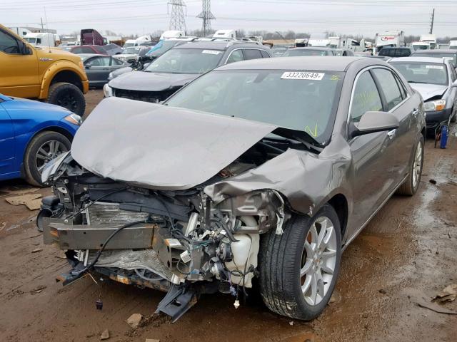 1G1ZE5E02A4125843 - 2010 CHEVROLET MALIBU LTZ 灰色 照片 2