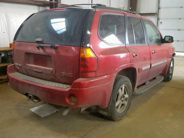 1GKDT13S122240911 - 2002 GMC ENVOY RED photo 4