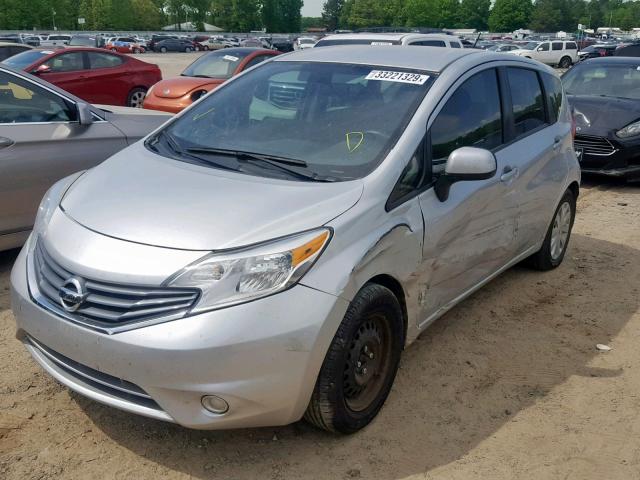 3N1CE2CP2EL383875 - 2014 NISSAN VERSA NOTE SILVER photo 2