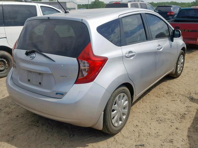 3N1CE2CP2EL383875 - 2014 NISSAN VERSA NOTE SILVER photo 4