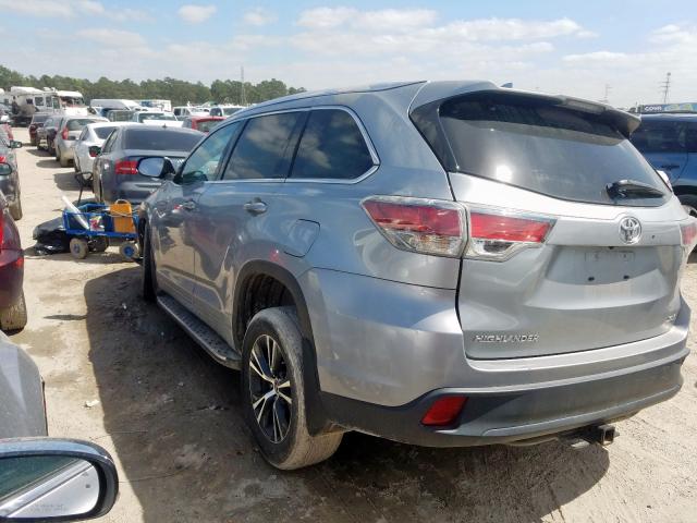 5TDKKRFH3GS502089 - 2016 TOYOTA HIGHLANDER XLE  photo 3