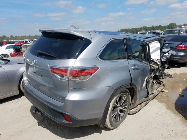 5TDKKRFH3GS502089 - 2016 TOYOTA HIGHLANDER XLE  photo 4