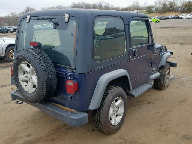 1J4FA49S03P317401 - 2003 JEEP WRANGLER / BLUE photo 3