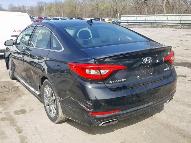 5NPE34AF5GH289977 - 2016 HYUNDAI SONATA SPO BLACK photo 3