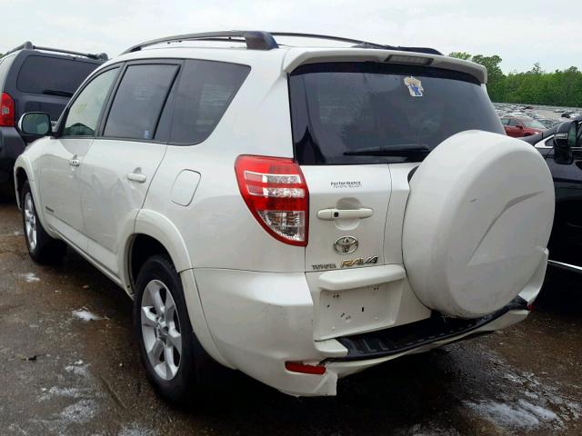 JTMZF31V495011312 - 2009 TOYOTA RAV4 LIMIT WHITE photo 3