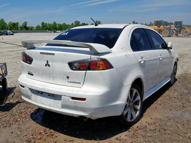 JA32U8FW7DU010741 - 2013 MITSUBISHI LANCER GT WHITE photo 4