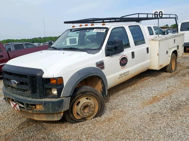 1FD4W46R78ED32914 - 2008 FORD F450 SUPER WHITE photo 2