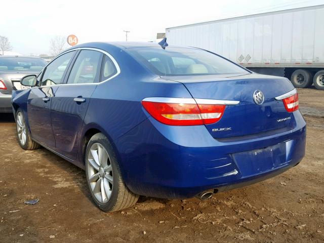 1G4PP5SK4D4136843 - 2013 BUICK VERANO BLUE photo 3