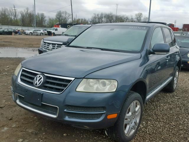 WVGCM77L95D000746 - 2005 VOLKSWAGEN TOUAREG 4. BLUE photo 2