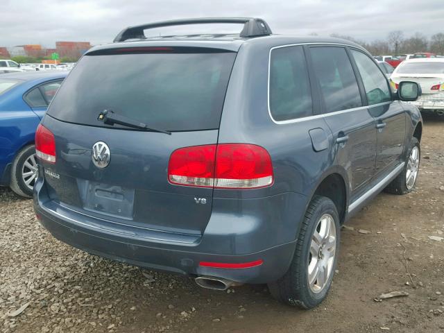 WVGCM77L95D000746 - 2005 VOLKSWAGEN TOUAREG 4. BLUE photo 4