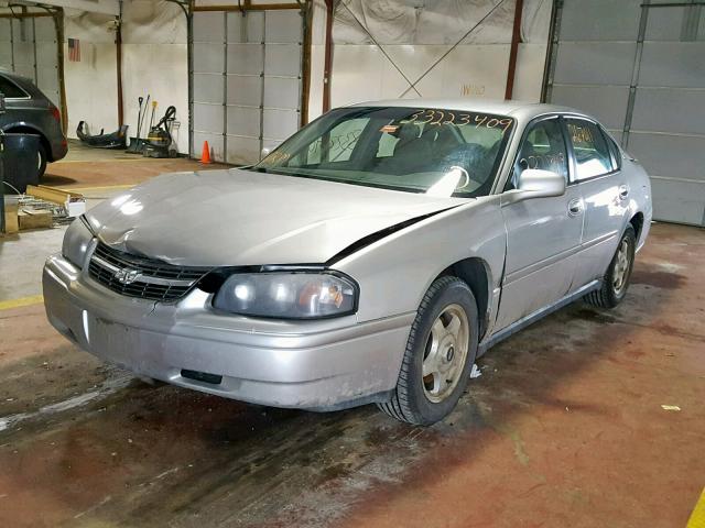 2G1WF52E659223745 - 2005 CHEVROLET IMPALA SILVER photo 2