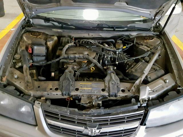 2G1WF52E659223745 - 2005 CHEVROLET IMPALA SILVER photo 7