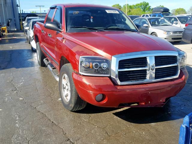 1D7HE48K86S713653 - 2006 DODGE DAKOTA QUA RED photo 1