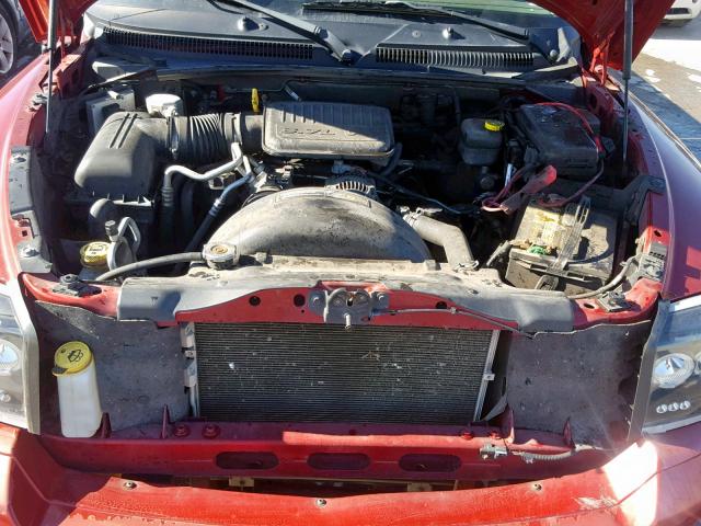 1D7HE48K86S713653 - 2006 DODGE DAKOTA QUA RED photo 7