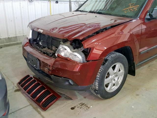 1J8HR48N38C122435 - 2008 JEEP GRAND CHER MAROON photo 9