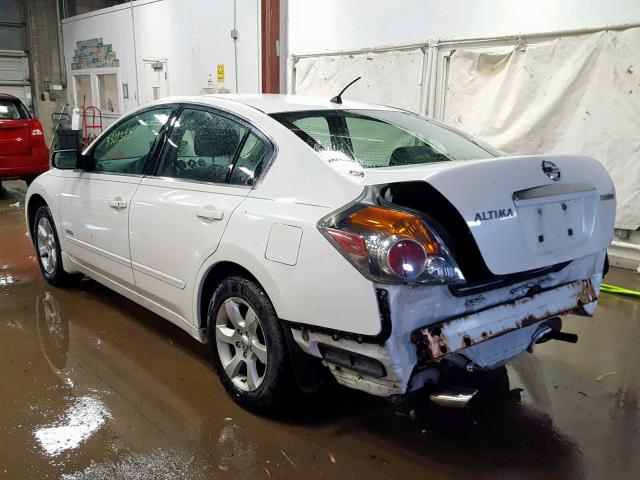 1N4CL21E29C137310 - 2009 NISSAN ALTIMA HYB WHITE photo 3