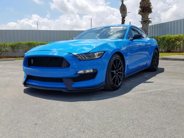 1FA6P8JZ1H5520889 - 2017 FORD MUSTANG SH BLUE photo 2