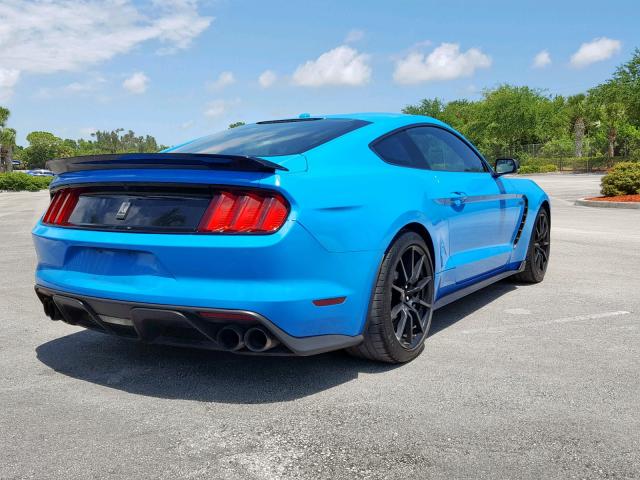 1FA6P8JZ1H5520889 - 2017 FORD MUSTANG SH BLUE photo 4