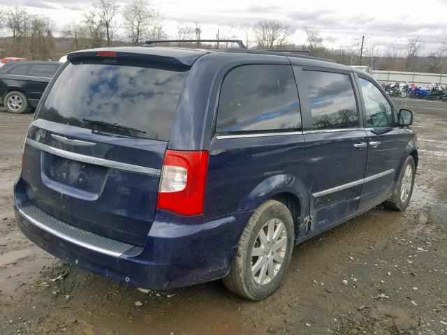 2C4RC1CG8CR301106 - 2012 CHRYSLER TOWN & COU BLUE photo 4