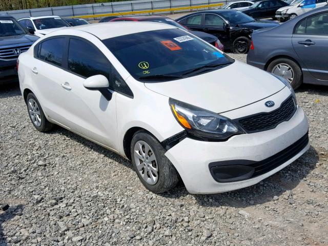 KNADM4A37F6502805 - 2015 KIA RIO LX WHITE photo 1