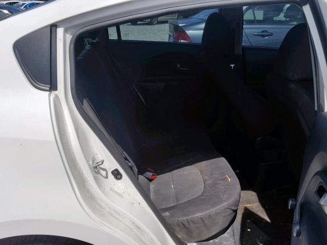 KNADM4A37F6502805 - 2015 KIA RIO LX WHITE photo 6