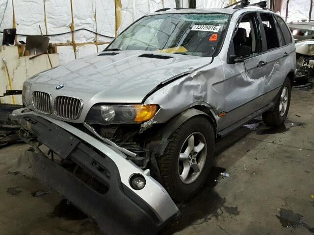 WBAFA53541LM71562 - 2001 BMW X5 3.0I SILVER photo 2