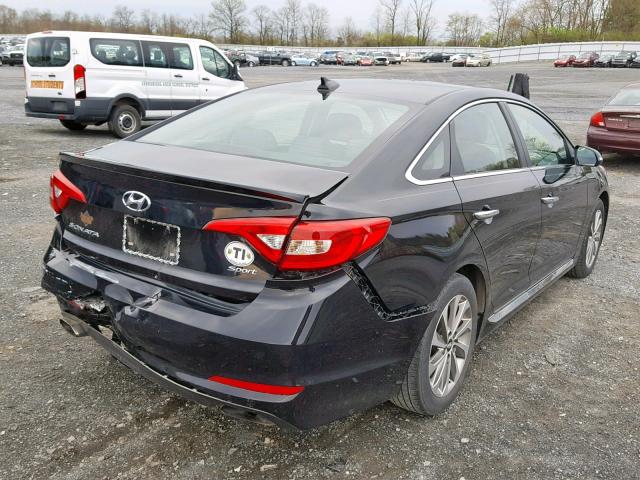 5NPE34AF8HH556837 - 2017 HYUNDAI SONATA SPO BLACK photo 4