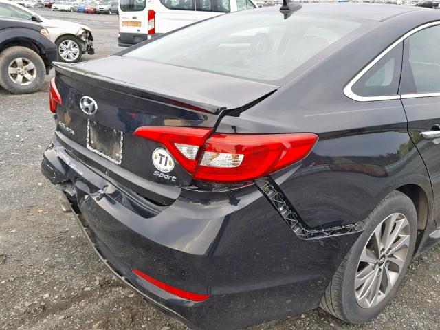 5NPE34AF8HH556837 - 2017 HYUNDAI SONATA SPO BLACK photo 9