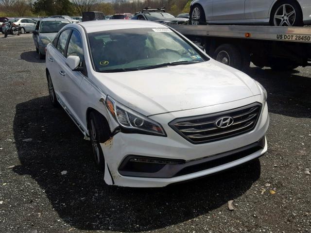 5NPE34AB7FH110043 - 2015 HYUNDAI SONATA SPO WHITE photo 1