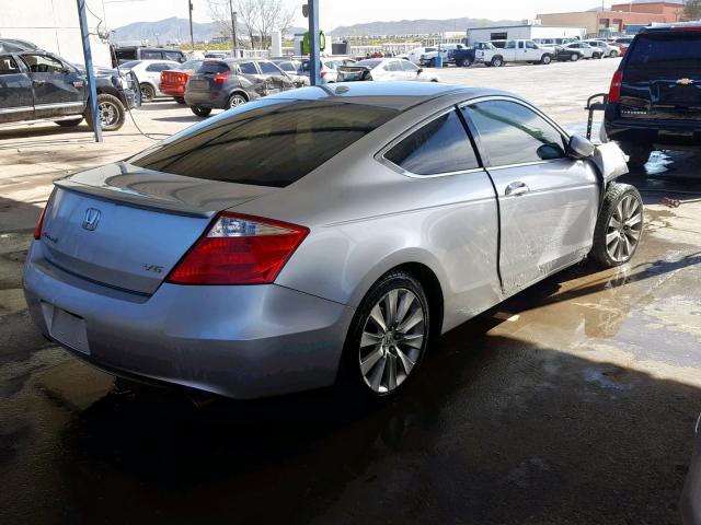 1HGCS22879A008403 - 2009 HONDA ACCORD EXL SILVER photo 4