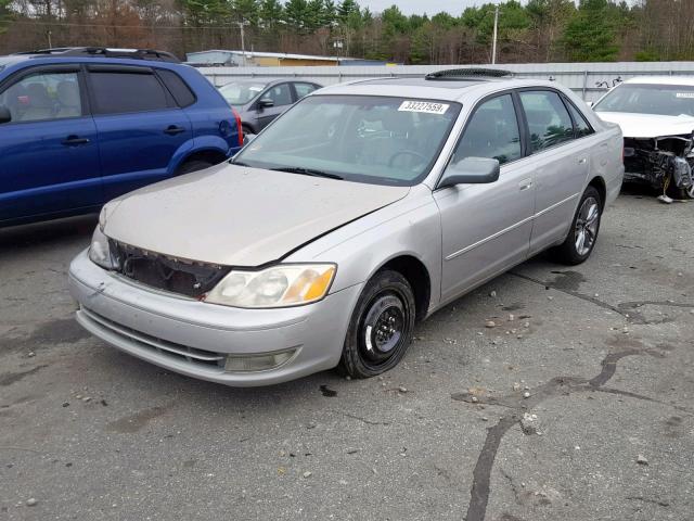 4T1BF28B33U327736 - 2003 TOYOTA AVALON GRAY photo 2