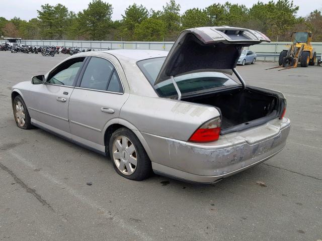 1LNHM86S44Y663931 - 2004 LINCOLN LS SILVER photo 3