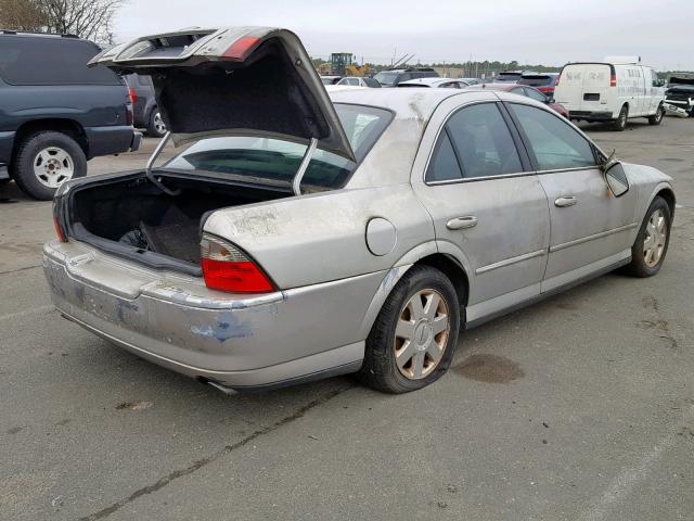 1LNHM86S44Y663931 - 2004 LINCOLN LS SILVER photo 4