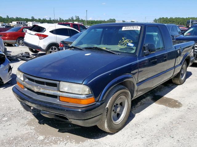 1GCCS19W5Y8289684 - 2000 CHEVROLET S TRUCK S1 BLUE photo 2