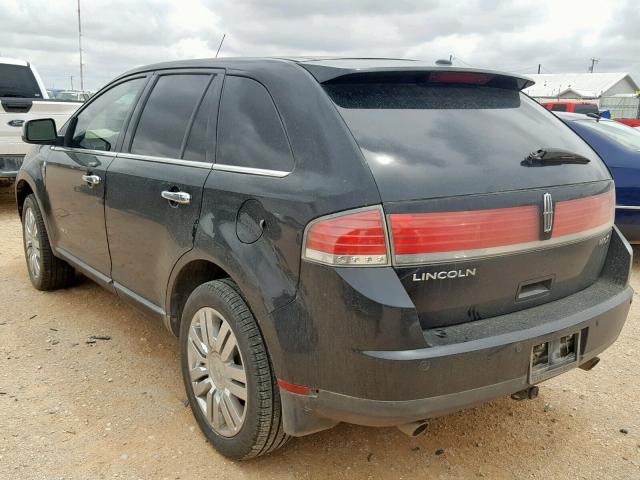 2LMDU68C09BJ06693 - 2009 LINCOLN MKX BLACK photo 3