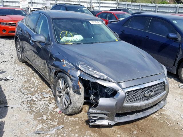 JN1BV7AP0FM332460 - 2015 INFINITI Q50 BASE GRAY photo 1