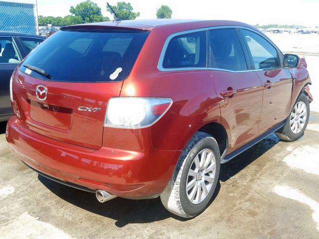 JM3ER2W55A0301835 - 2010 MAZDA CX-7 RED photo 4