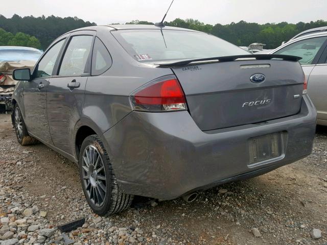 1FAHP3GN3AW286481 - 2010 FORD FOCUS SES GRAY photo 3