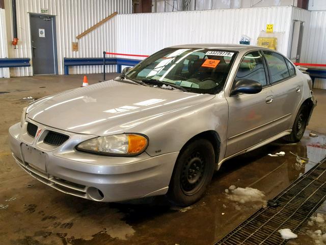 1G2NE52E35M145986 - 2005 PONTIAC GRAND AM S SILVER photo 2