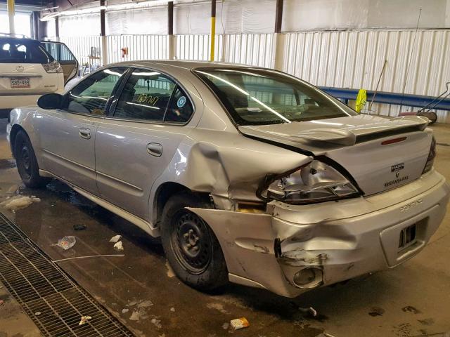 1G2NE52E35M145986 - 2005 PONTIAC GRAND AM S SILVER photo 3