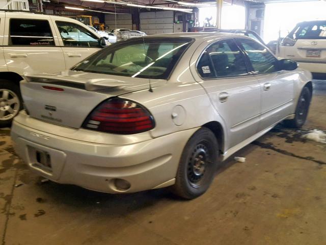 1G2NE52E35M145986 - 2005 PONTIAC GRAND AM S SILVER photo 4