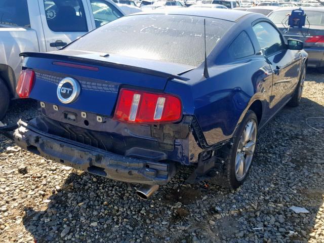 1ZVBP8CF5C5239163 - 2012 FORD MUSTANG GT BLUE photo 4