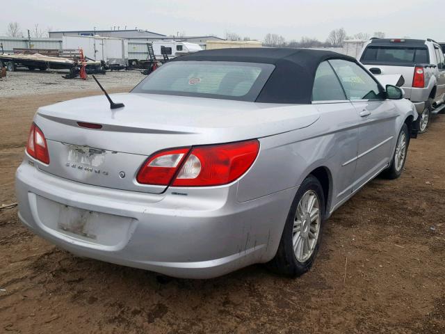 1C3LC55R88N247116 - 2008 CHRYSLER SEBRING TO SILVER photo 4