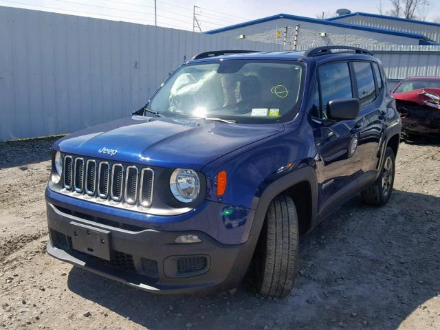 ZACCJBABXHPE88532 - 2017 JEEP RENEGADE S 蓝色 照片 2