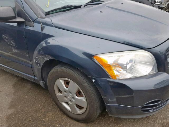 1B3HB28B97D316242 - 2007 DODGE CALIBER BLUE photo 9